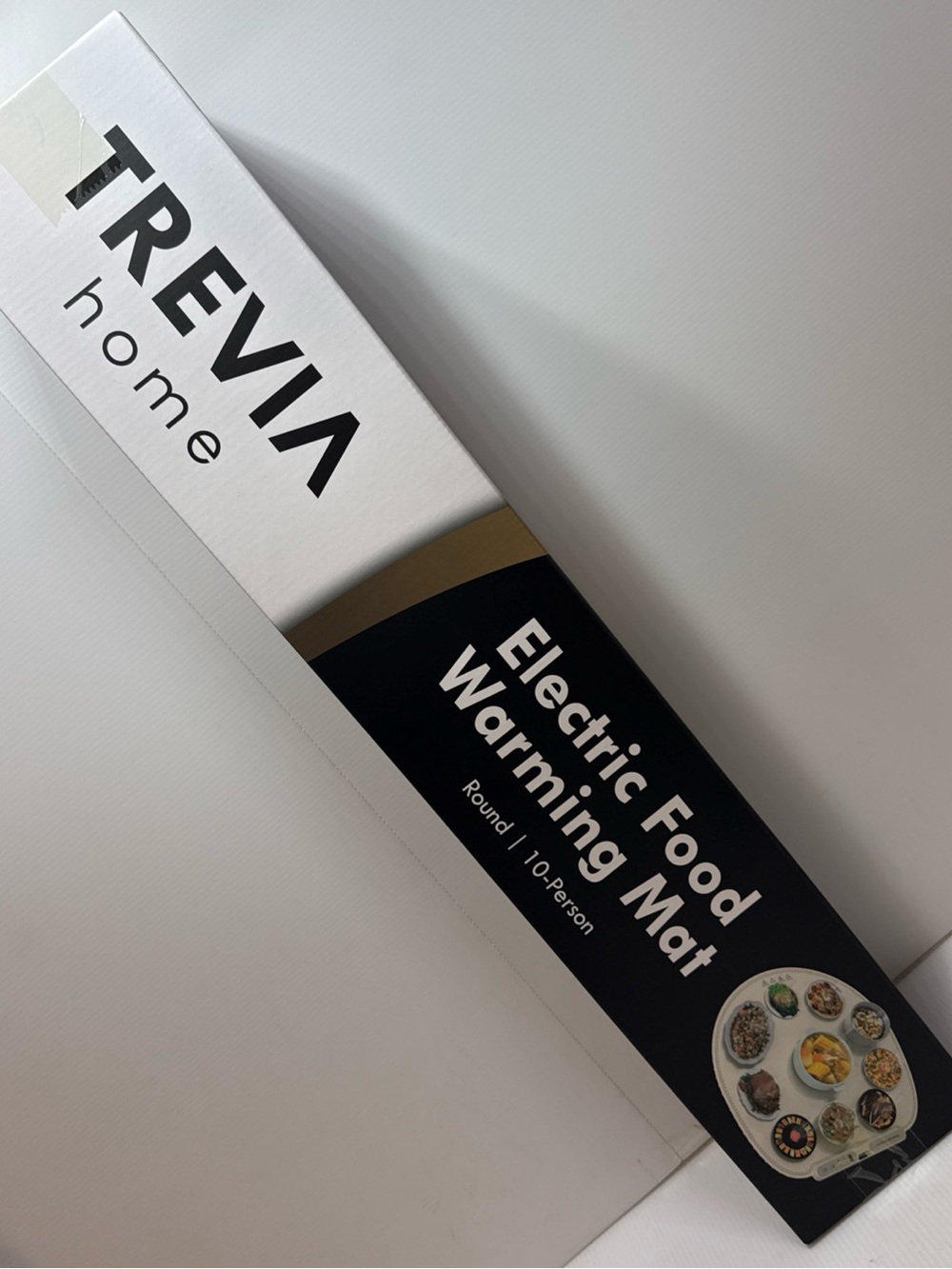 Treviva Home Electric Food Warming Mat — Black and White
